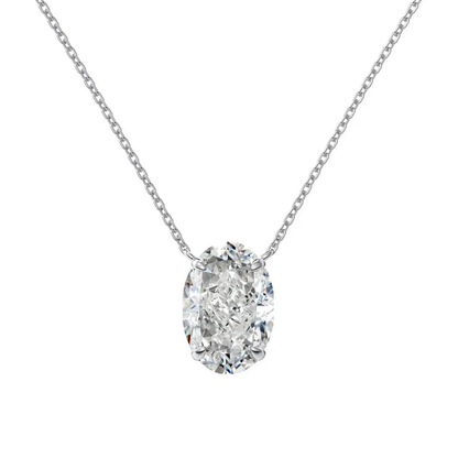 92.5 Sterling Silver oval necklace