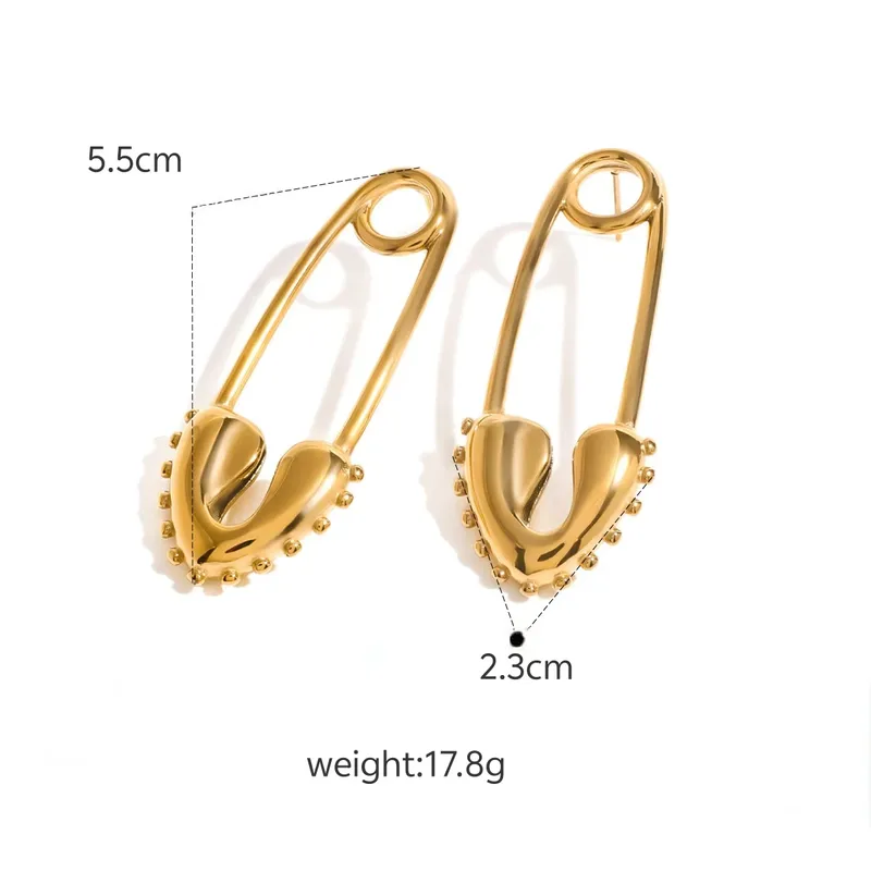 Pinch of Love Gold earrings