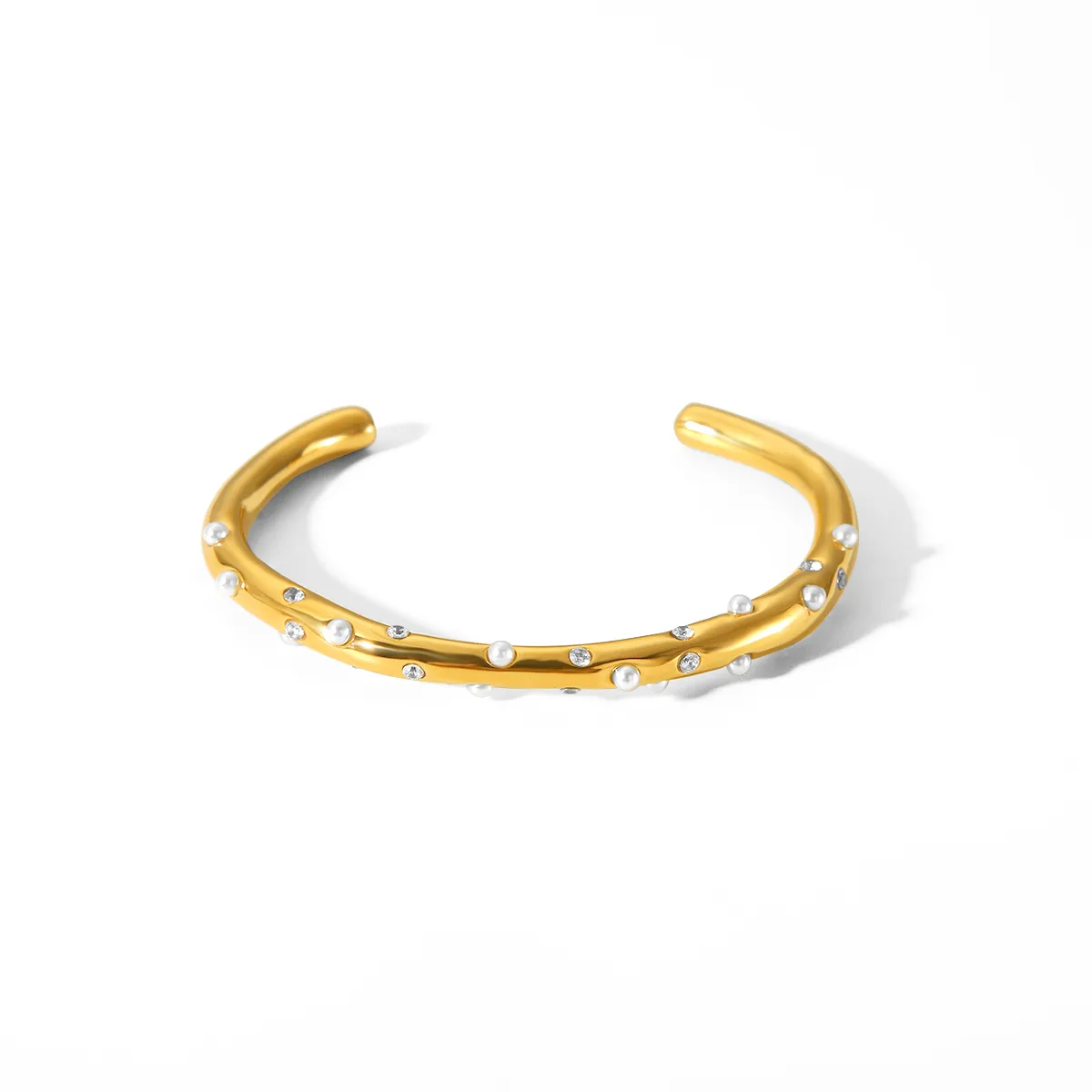 Sparkling Bangle - Golden and Silver