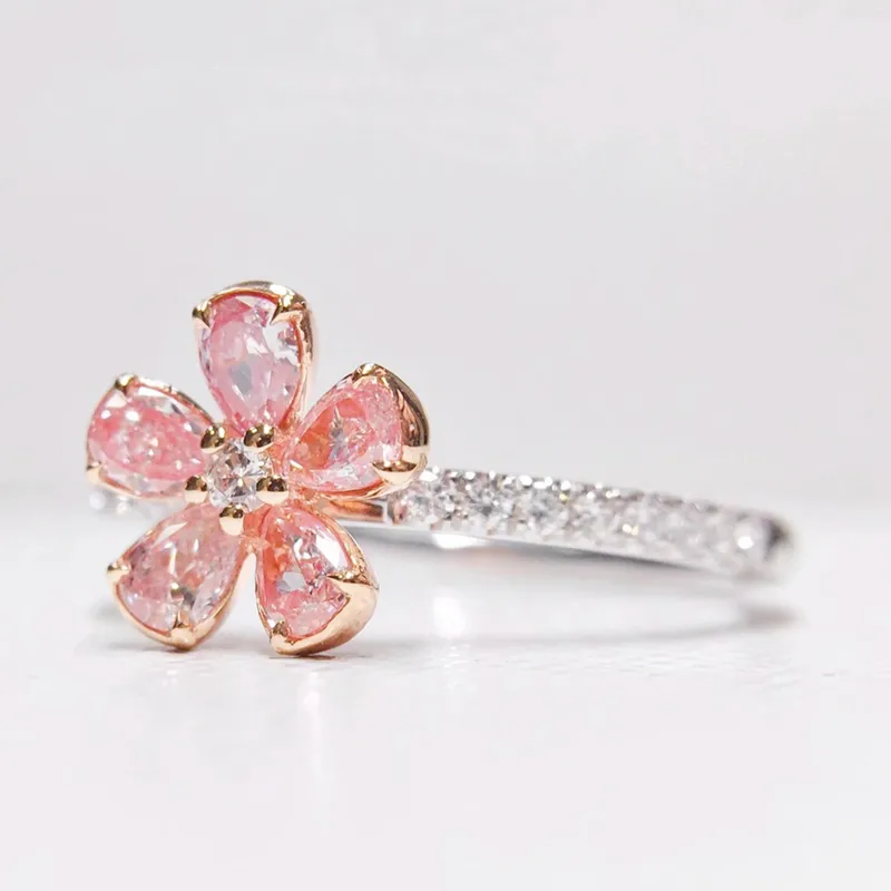 92.5 Sterling Silver Dahlia Ring