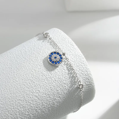 92.5 Sterling Silver Devils Eye Bracelet