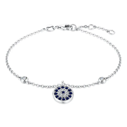 92.5 Sterling Silver Devils Eye Bracelet