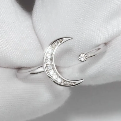 92.5 Sterling Silver Chand Sitara Ring