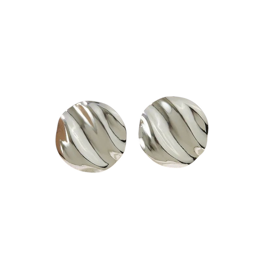 Round Silver Studs