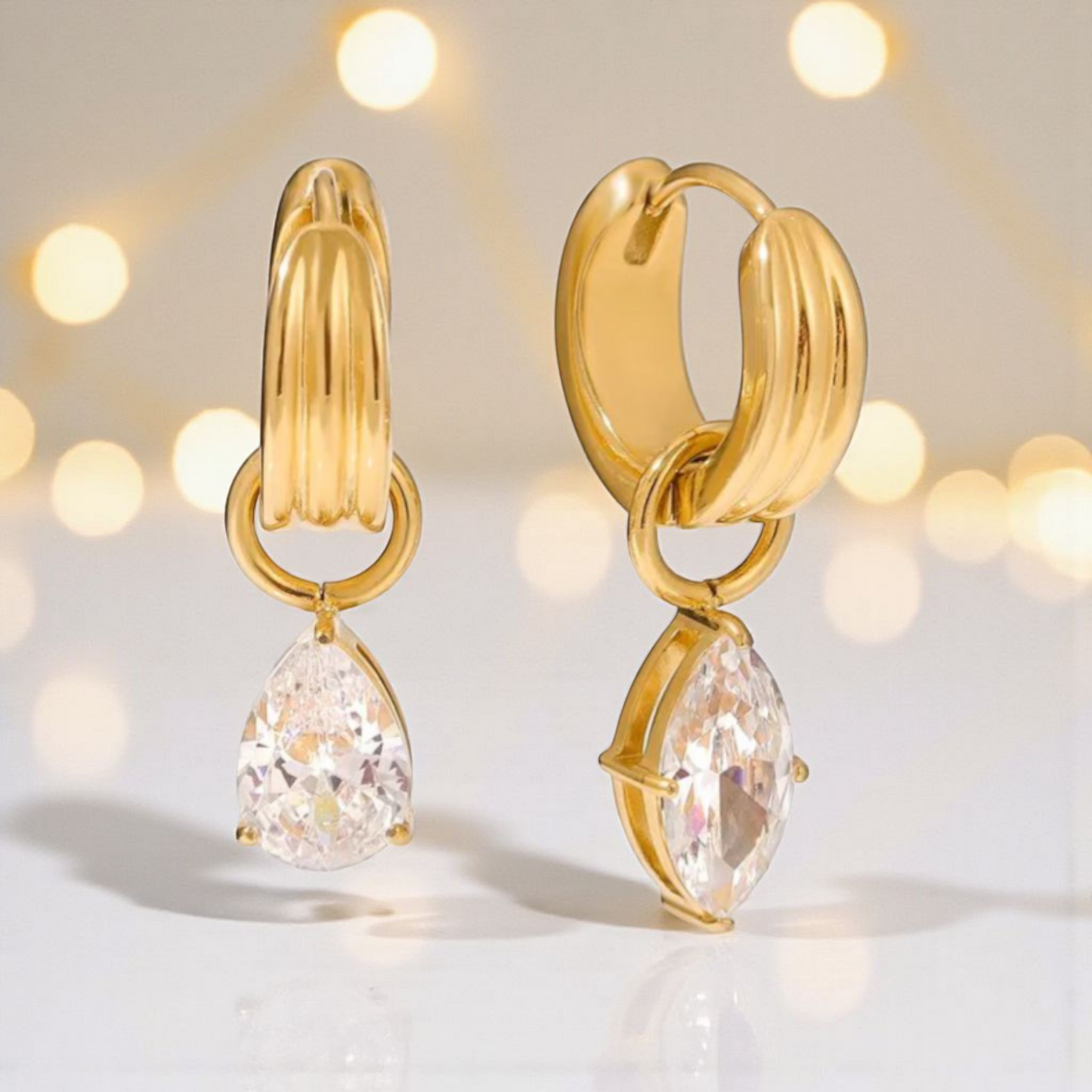 Dual Droplet Earrings