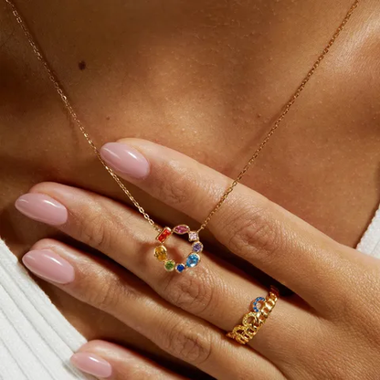 92.5 Sterling Silver Rangila Circle Necklace