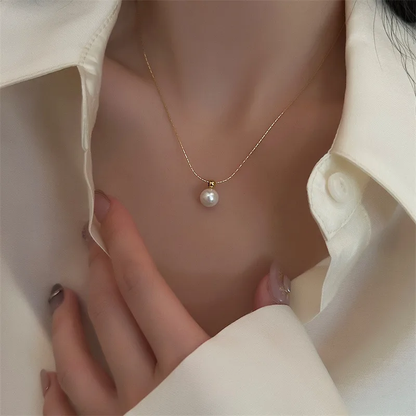 Daily Wear White Pearl Drop Chain