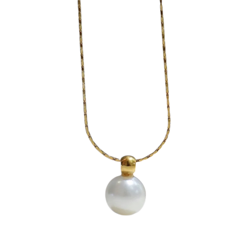 Daily Wear White Pearl Drop Chain