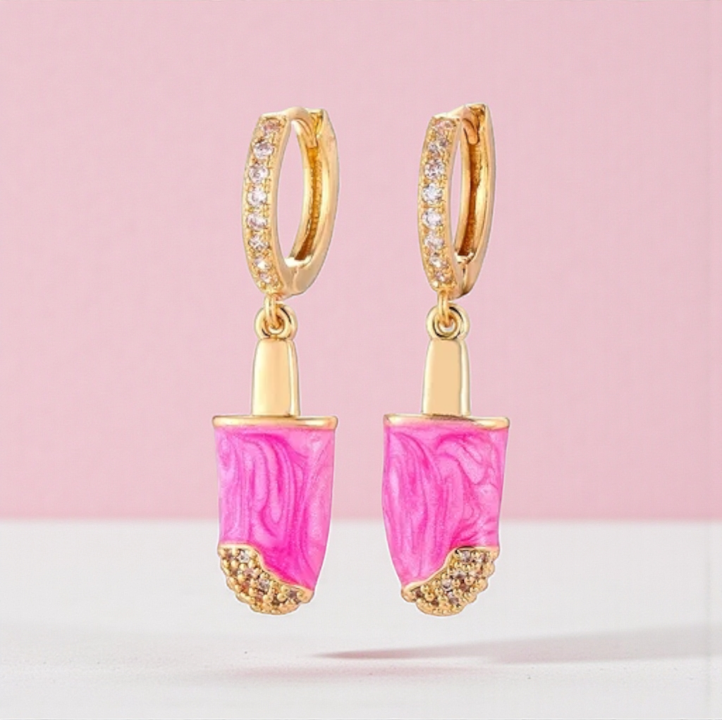 Strawberry Icecream Earrings