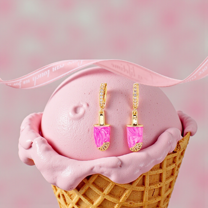 Strawberry Icecream Earrings