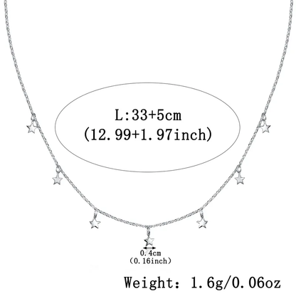 92.5 Sterling Silver Starry Chain
