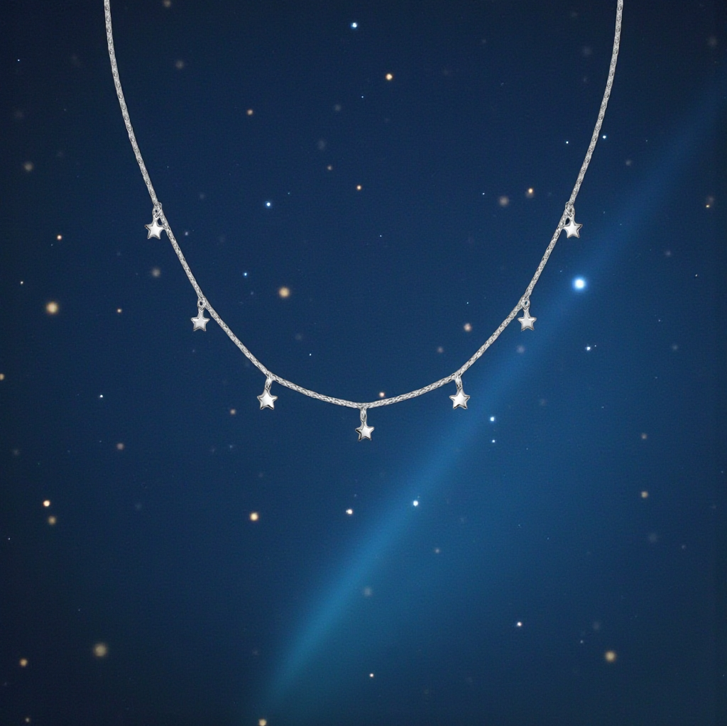 92.5 Sterling Silver Starry Chain
