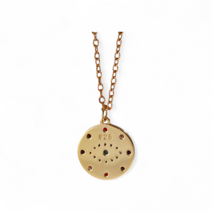 92.5 Sterling Silver Devils Eye Protection Chain