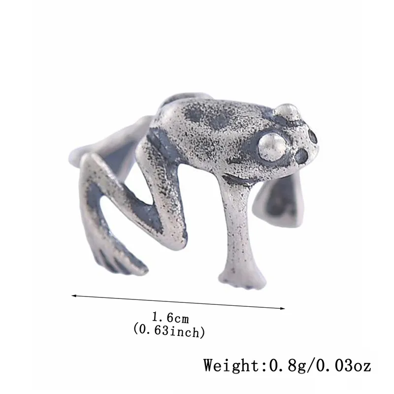 Silver Jumping Frog Ear Cuffs- Single