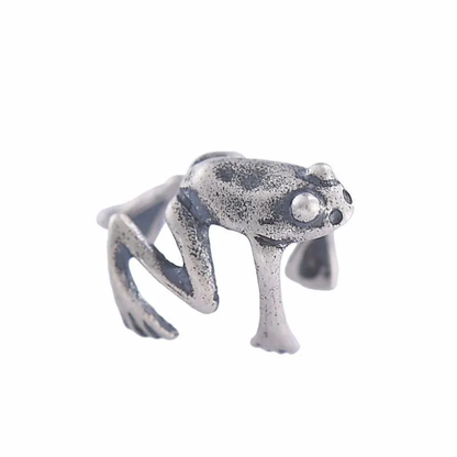 Silver Jumping Frog Ear Cuffs- Single
