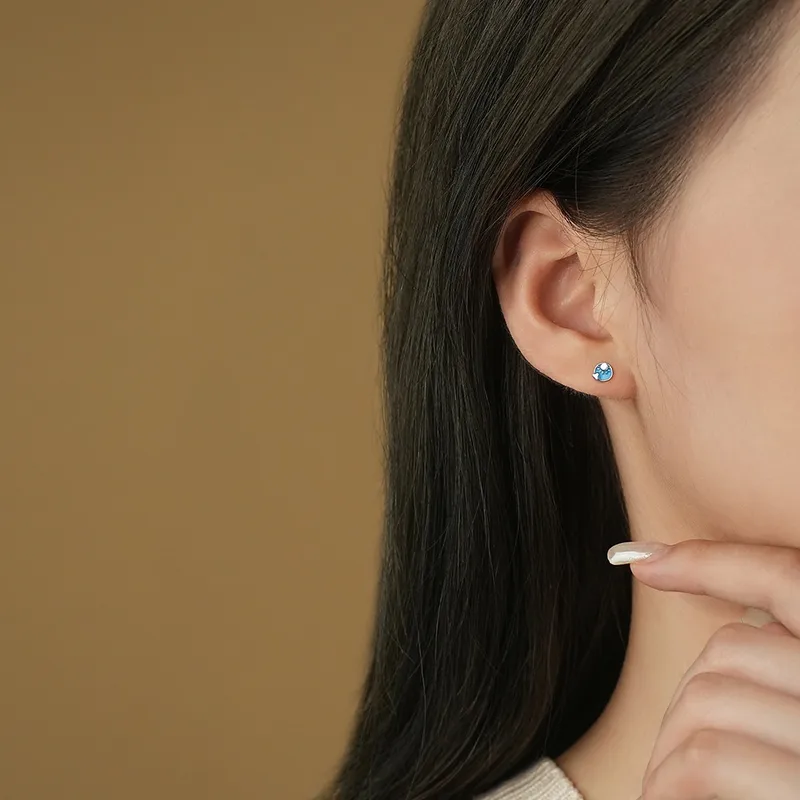 999 Silver Mismatched Studs