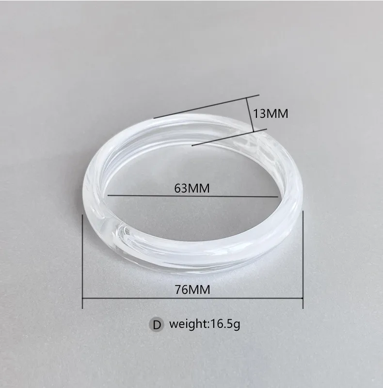 Transparent Bangle stack