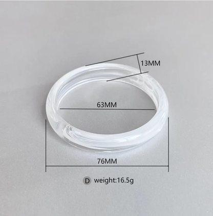 Transparent Bangle stack