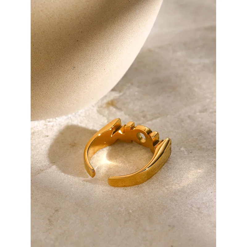18K Gold Plated WOW MOM Ring
