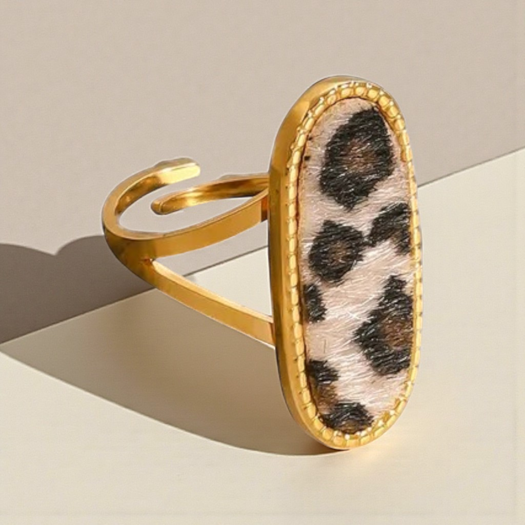 18K Gold Plated Adjustable Furry Ring