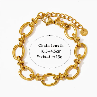 Triple Luxe Bracelet Stack- Gold