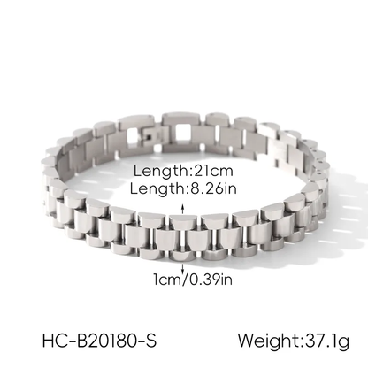 Triple Luxe Bracelet Stack-Silver