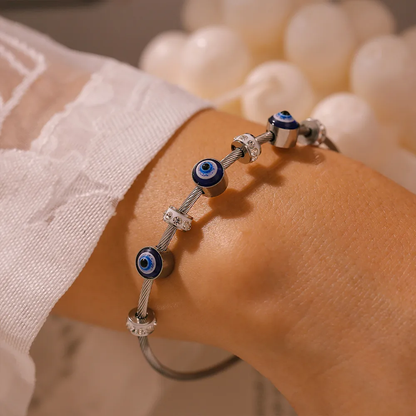 Silver Protection Bangle