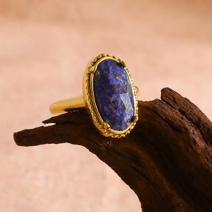 Adjustable Lapis Blue Antique Ring