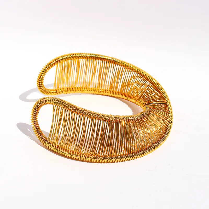 24 K Sunehri Leher Brass Cuff