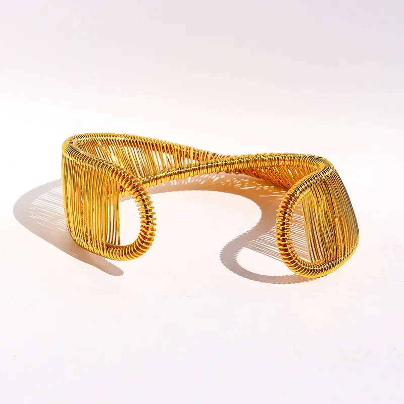 24 K Sunehri Leher Brass Cuff