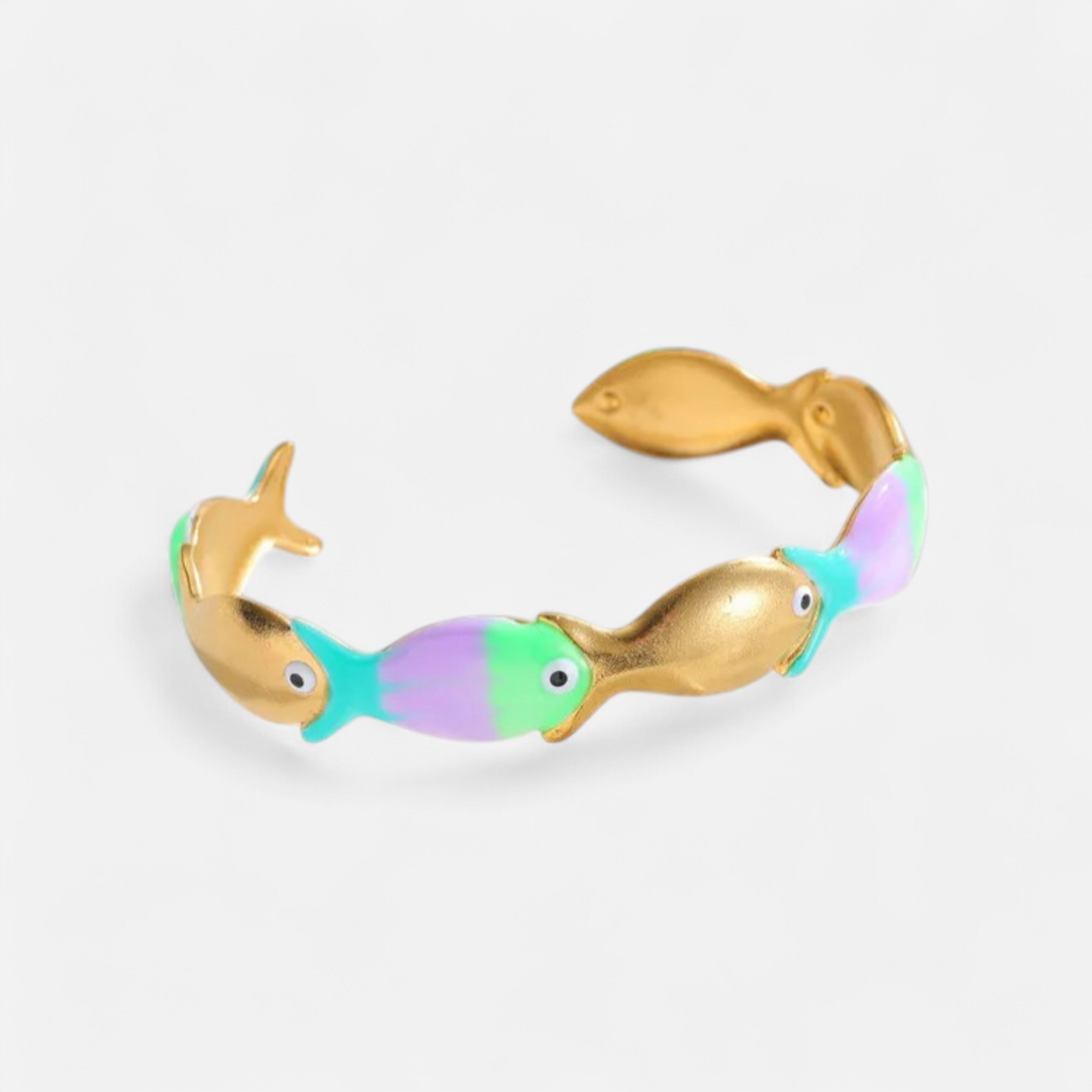 18K Gold Plated Fishy Bracelet