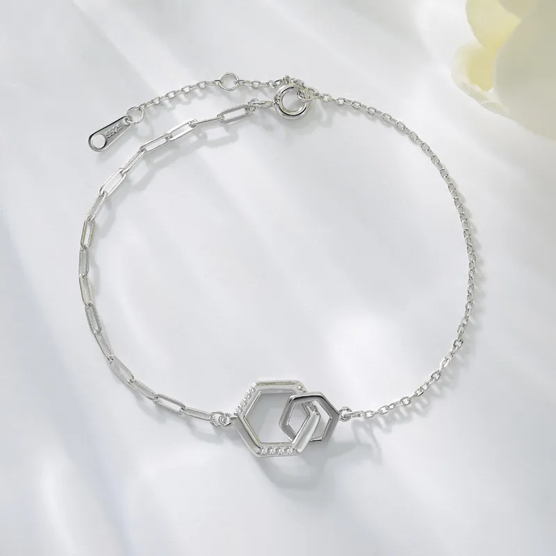 92.5 Sterling Silver Forever Connection Bracelet