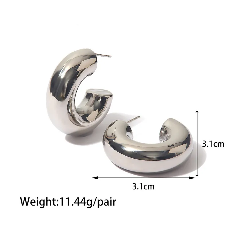 18K Gold Plated Alia Hoops