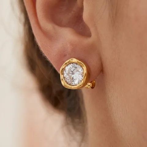 Diya Glow Stud Earrings by Urban Rani – hypoallergenic, nickel-free festive studs for Diwali