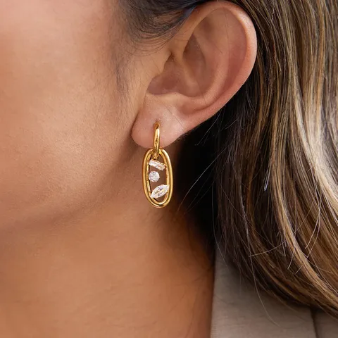 Anaar & Chakri mismatched earrings from Urban Rani – skin-safe festive jewellery