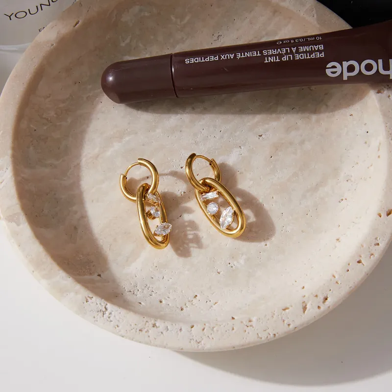 Anaar & Chakri asymmetric earrings – waterproof, lightweight festive earrings for sensitive ears