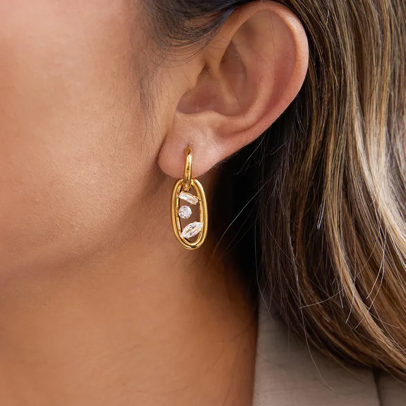 Anaar & Chakri Mismatched Earrings by Urban Rani – hypoallergenic festive earrings for Diwali