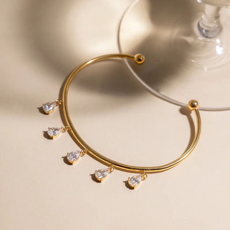 Deepmala droplet bangle bracelet for festive and everyday wear – Urban Rani