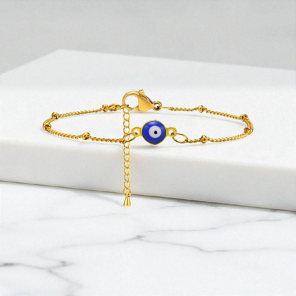 Blue Eye Gold Bracelet