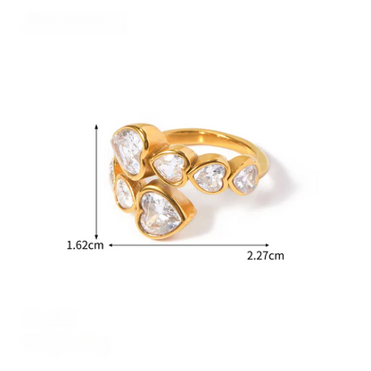 All Hearts Gold Ring