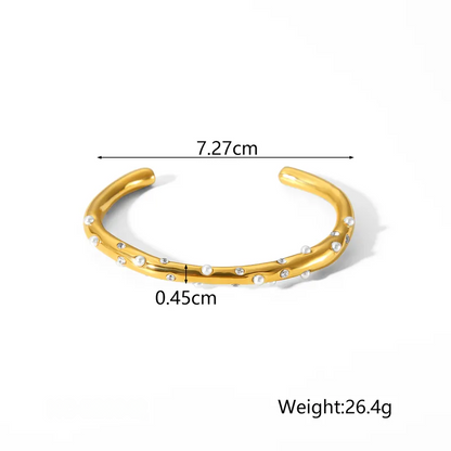 Sparkling Bangle - Golden and Silver