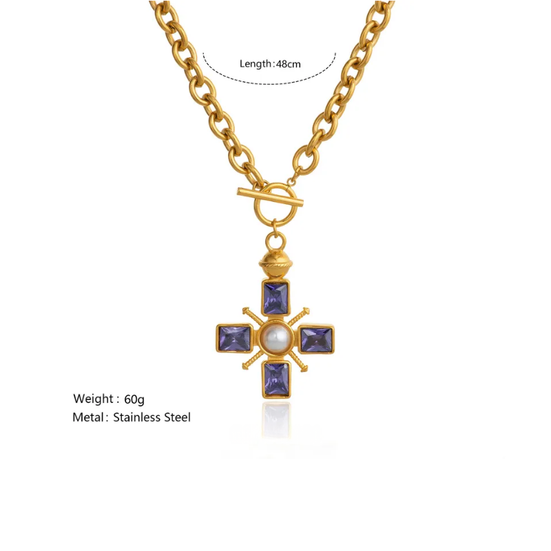 Chunky Cross Necklace