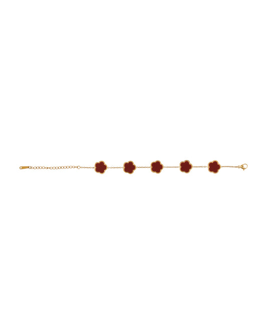 Red Clover Lucky  Bracelet