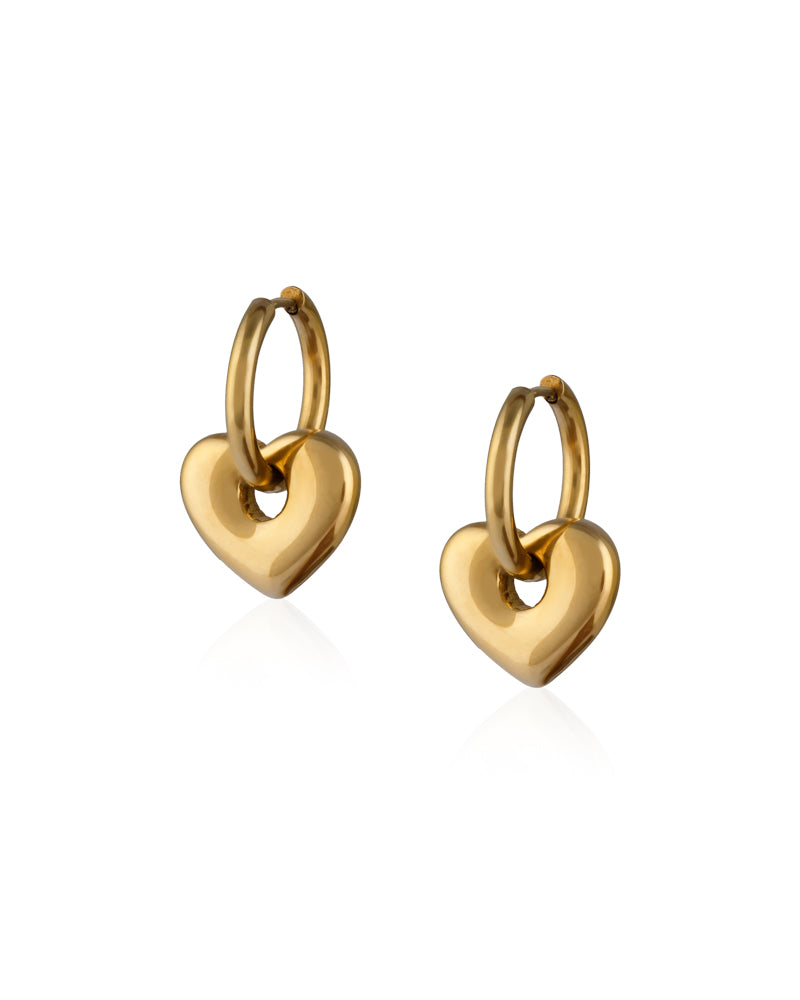 Dangling Heart Earring