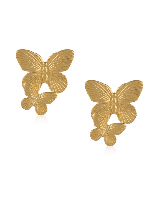 Double Butterfly Earring