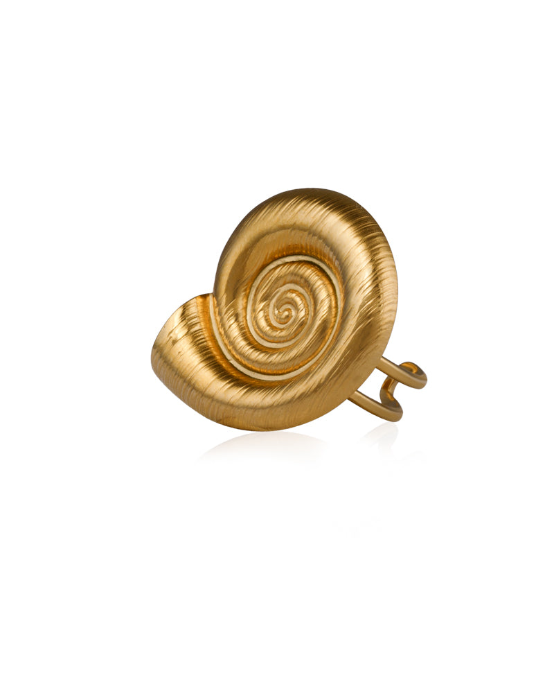 Golden Swirl Ring