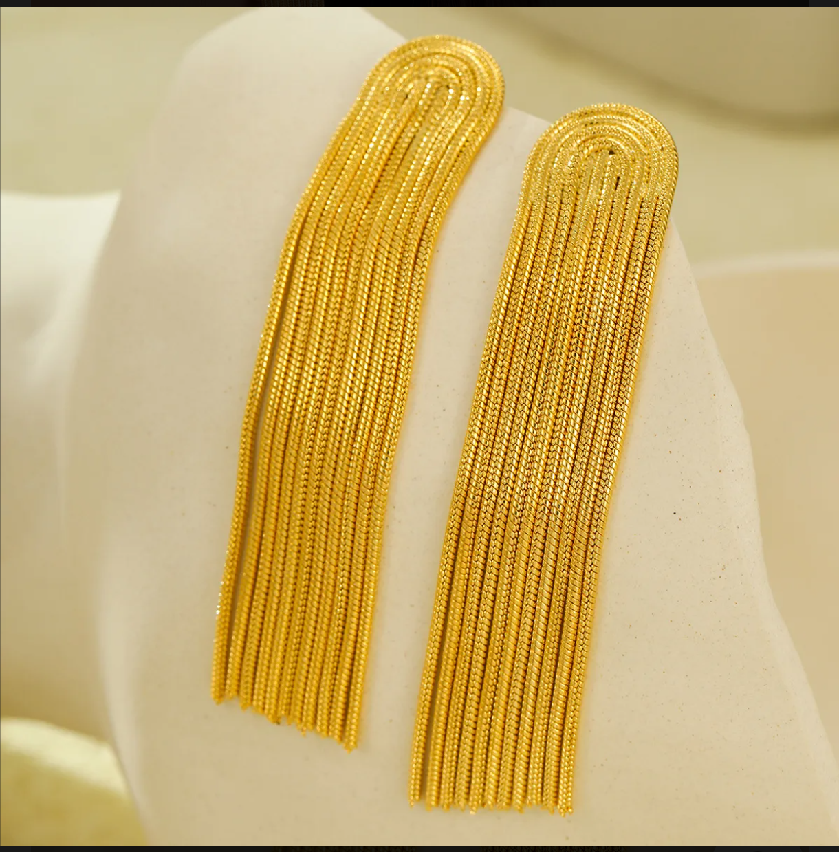 Golden Cascade Earrings