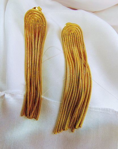 Golden Cascade Earrings
