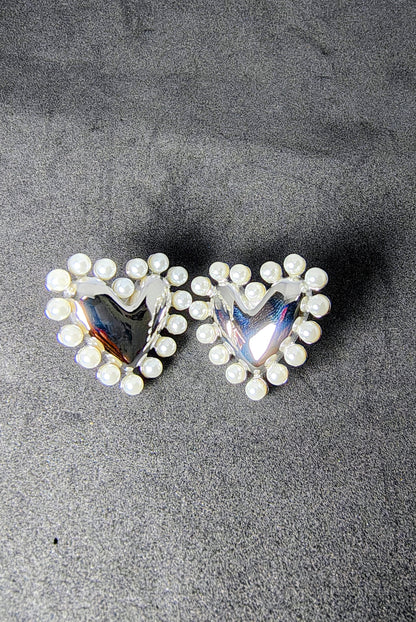 Pearl Kissed Silver Earrings