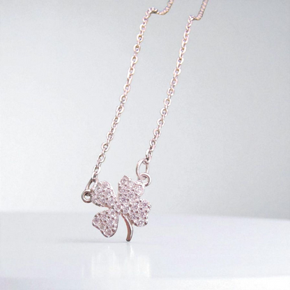 92.5 Sterling Silver Clover Chain